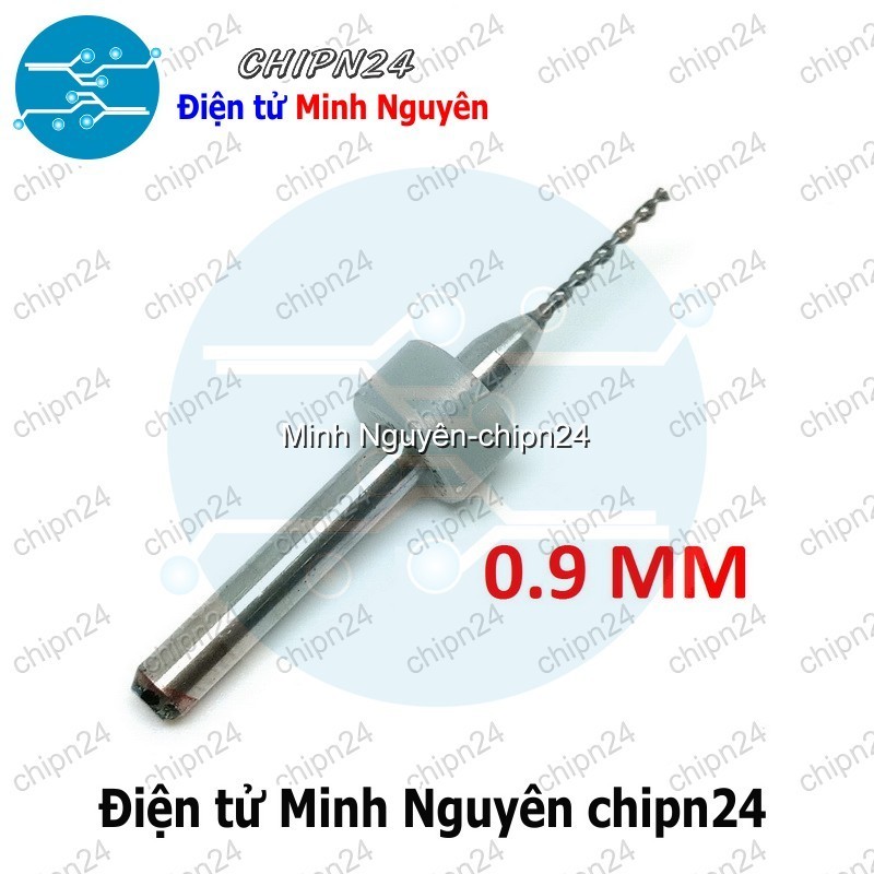 [2 cây] Mũi khoan mạch in CNC 0.9mm (Mạch điện tử, PCB)