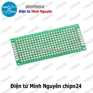 [2 tấm] Testboard 2 mặt Thủy tinh 3x7cm (Board đồng đục lỗ PCB, Testboard cắm hàn)