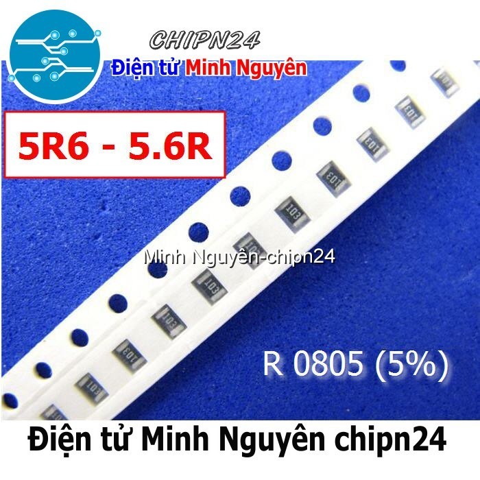 [50 CON] (KX) Điện Trở dán SMD 0805 5.6R (5%)