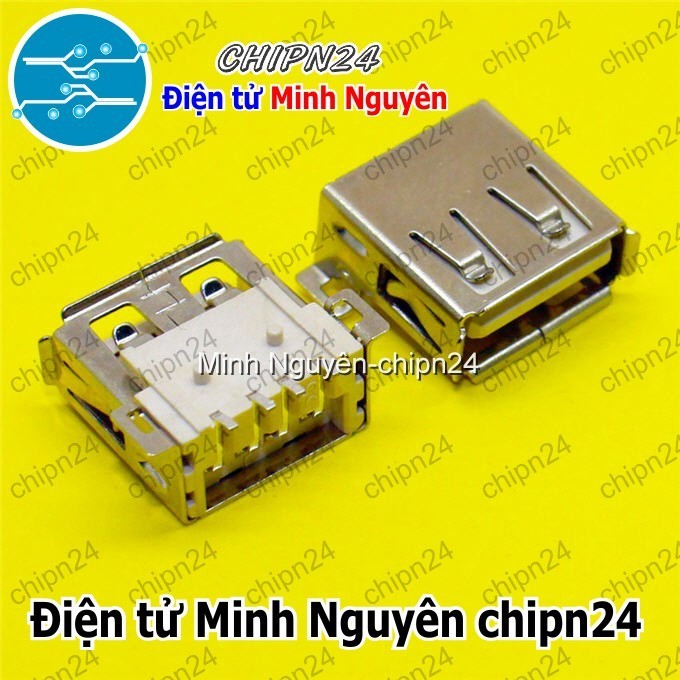 [4 cái] (F123.7) USB A Cái Dán (Đầu Jack USB Hàn Board)