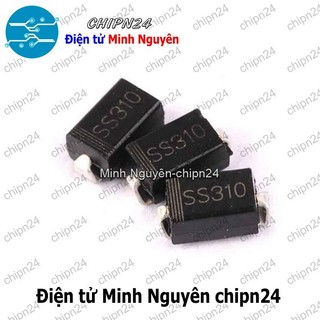 [6 con] (G7) Diode Dán SS310 SMA 3A 100V (SMD) (4.3x2.6mm) (Diode xung)