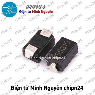 [6 con] (G7) Diode Dán SS310 SMA 3A 100V (SMD) (4.3x2.6mm) (Diode xung)