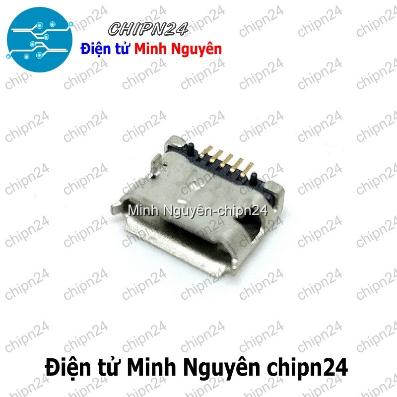 [4 cái] (K148) Đầu Micro USB V1 MK5P (Đầu Jack USB Hàn Board)