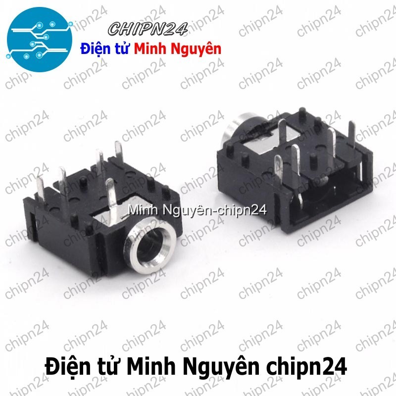[3 cái] (F111.1) Jack Audio 3.5MM 3F07 5P Màu Đen