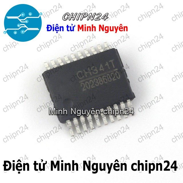 [1 con] (SOP) IC Dán CH341T SSOP-20 Hàng Tốt (SMD) (CH341)