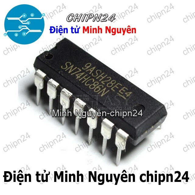 [2 con] (DIP) IC 7486 74HC86 DIP-14 (IC Cổng XOR đầu vào 74LS86 Quad 2)