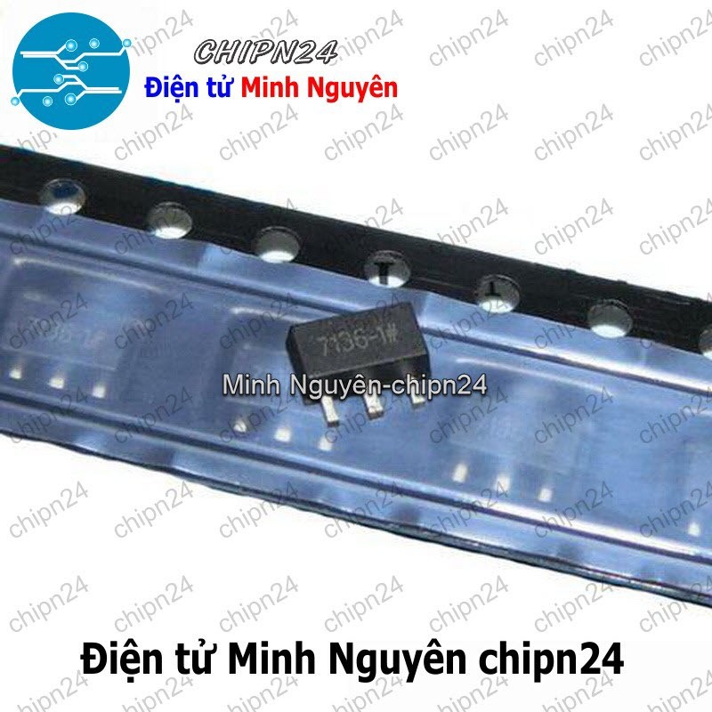 [4 con] (SOP) IC Dán HT7136 SOT-89 (SMD) (7136-1 3.6V 30mA)