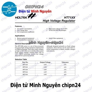 [4 con] (SOP) IC Dán HT7136 SOT-89 (SMD) (7136-1 3.6V 30mA)