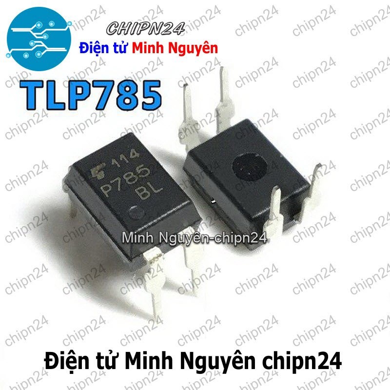 [5 con] (DT) Opto TLP785 DIP-4 Đen Hàng Tốt (IC cách ly quang Opto)