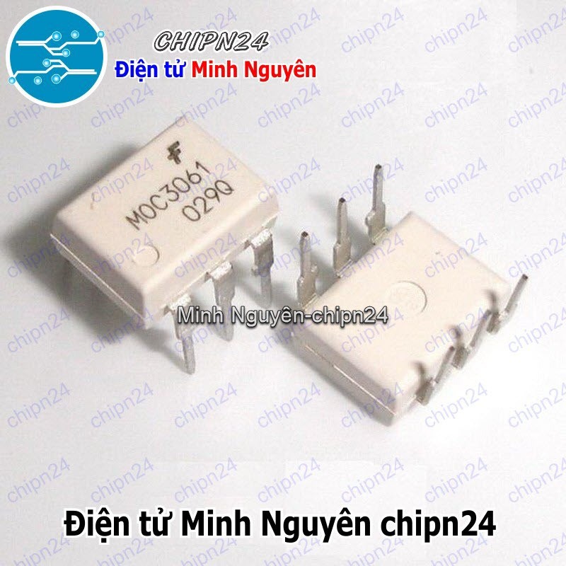 [2 con] (DT) Opto MOC3061 DIP-6 Trắng Hàng Tốt