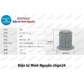 [1 cái] (F154) Nắp chụp Biến trở WXD3 Đen (WXD3-13-2W)
