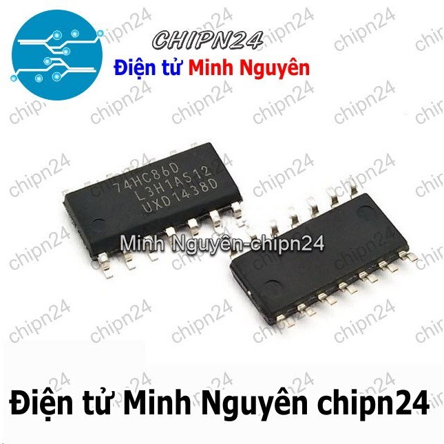 [2 con] (SOP) IC Dán 7486 74HC86 SOP-14 Hàng Tốt (SMD) (Cổng XOR đầu vào 74LS86 Quad 2)