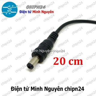 [2 sợi] (I11) Dây nguồn DC chuôi Đực (20cm)