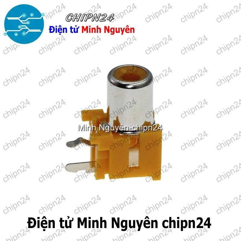[3 cái] (F116.6) Jack cắm Audio RCA AV5 1 chấu Vàng (Jack Âm thanh AV Bông sen Hàn Board)