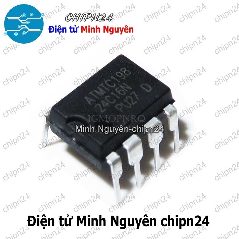 [2 con] (DIP) IC 24C16 DIP-8 (AT24C16 IC Nhớ EEPROM)