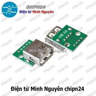 [2 cái] (K95) Đế chuyển Adapter USB A Cái to DIP (PCB chuyển, Mạch chuyển)