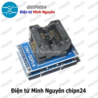 [1 cái] Đế nạp IC dán SOP-8 Hàng Tốt (Đế Chuyển IC Chân Dán qua Chân Cắm)