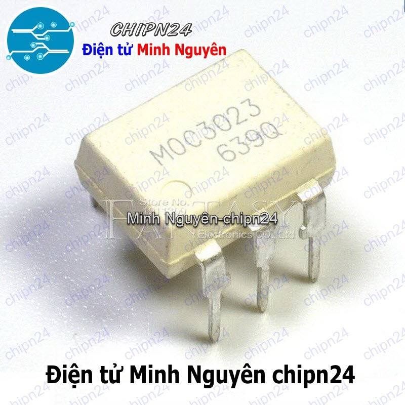 [2 con] (DT) Opto MOC3023 DIP-6 Trắng Hàng Tốt