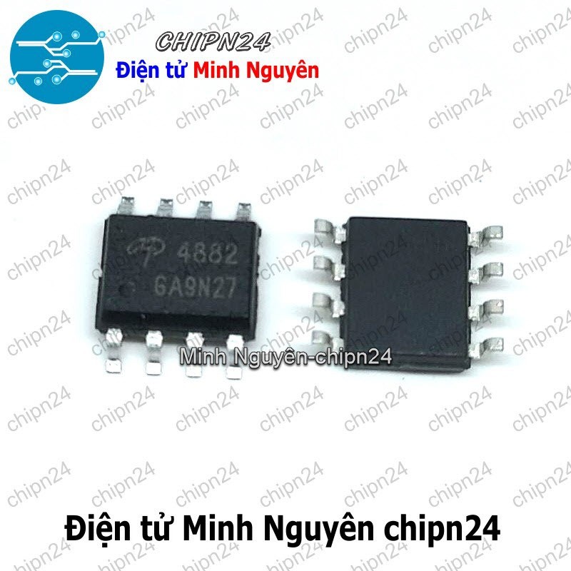 [2 con] (SOP) Mosfet Dán AO4882 SOP-8 Hàng Tốt 8A 40V (2 Kênh N) (SMD) (4882)