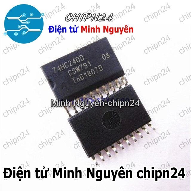 [1 con] (SOP) IC Dán 74240 74HC240 SOP-20 7.2mm Hàng Tốt (SMD) (IC  Bộ đệm bát phân / trình điều khiển dòng)