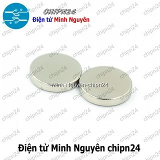 [2 viên] (K173) Nam châm Tròn phi 10mm dày 2mm