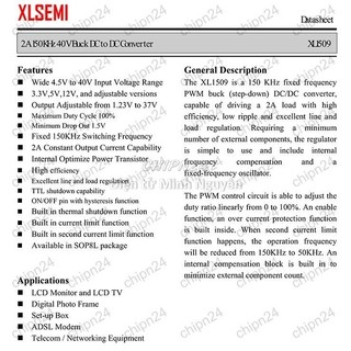 [2 con] (SOP) IC Dán XL1509-3.3V SOP-8 Hàng Tốt (SMD) (XL1509 1509 3V3)