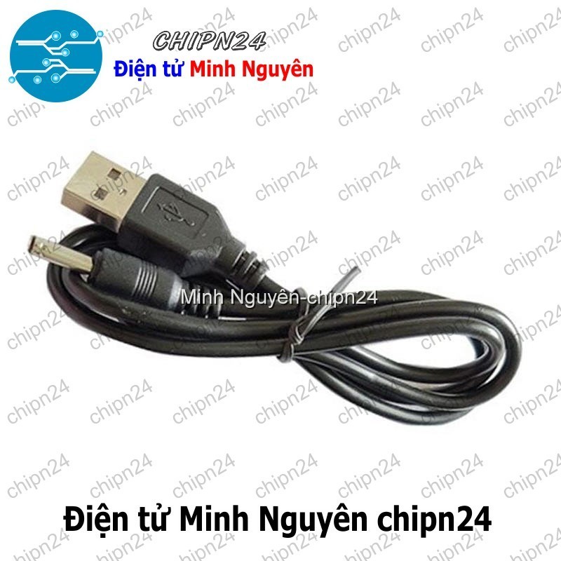 [1 sợi] (P80) Dây chuyển USB ra Jack DC 3.5MM Dài 80CM