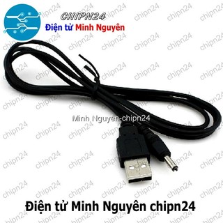 [1 sợi] (P80) Dây chuyển USB ra Jack DC 3.5MM Dài 80CM