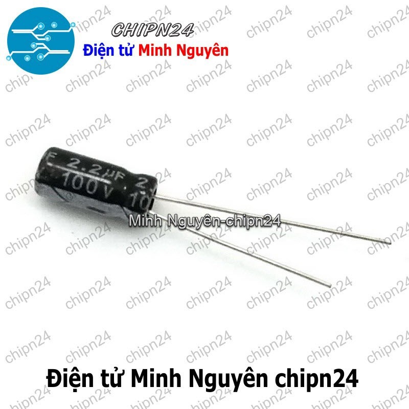 [10 con] (F246) Tụ hóa 2.2uF 100V (5x11mm)