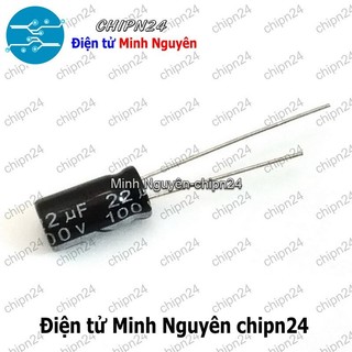 [10 con] (F250) Tụ hóa 22uF 100V (6x11mm)