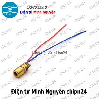 [1 cái] ( ) Đầu phát Laser Mini 3V 6mm Sáng Đỏ (Laze)