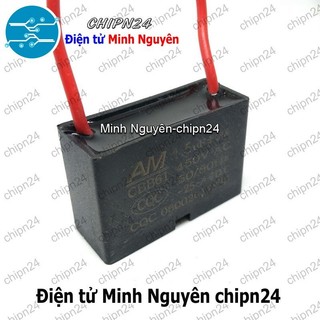 [1 con] (N57) Tụ quạt 1.5uF 450V CBB61 (Tụ đề Kapa, dùng trong quạt điện, động cơ điện nhỏ)