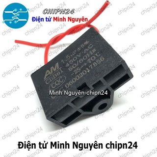 [1 con] (N57) Tụ quạt 1.5uF 450V CBB61 (Tụ đề Kapa, dùng trong quạt điện, động cơ điện nhỏ)