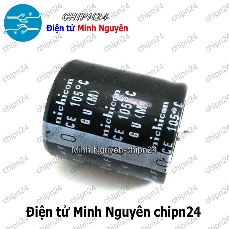 [1 con] (J26) Tụ hóa 680uF 450V Đen Nichicon (35x50mm)