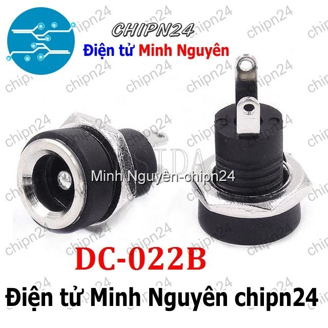 [3 cái] (F90.3) Jack DC hàn dây DC-022B 5.5x2.1mm