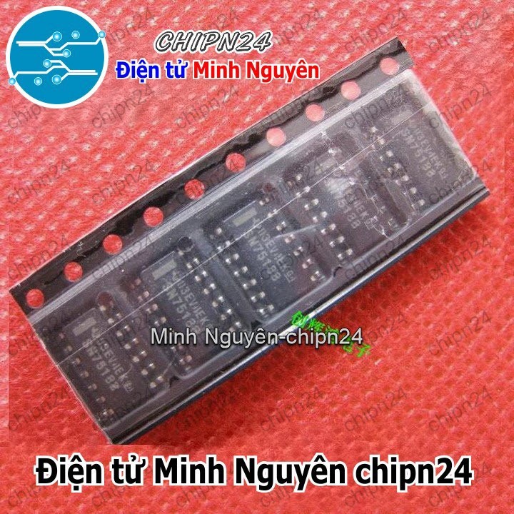 [1 con] (ST) IC Dán SN75188 SOP-14 Hẹp 3.9MM Hàng Tốt (SMD) (SN75188NSR) (IC Cổng LogIC NOT và NOR)