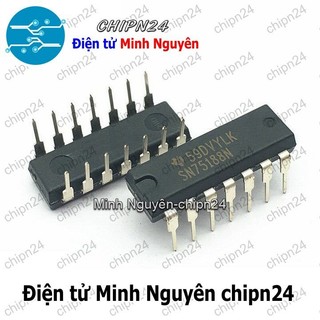 [1 con] (DT) IC SN75188 DIP-14 Hàng Tốt (SN75188N) (IC Cổng LogIC NOT và NOR)