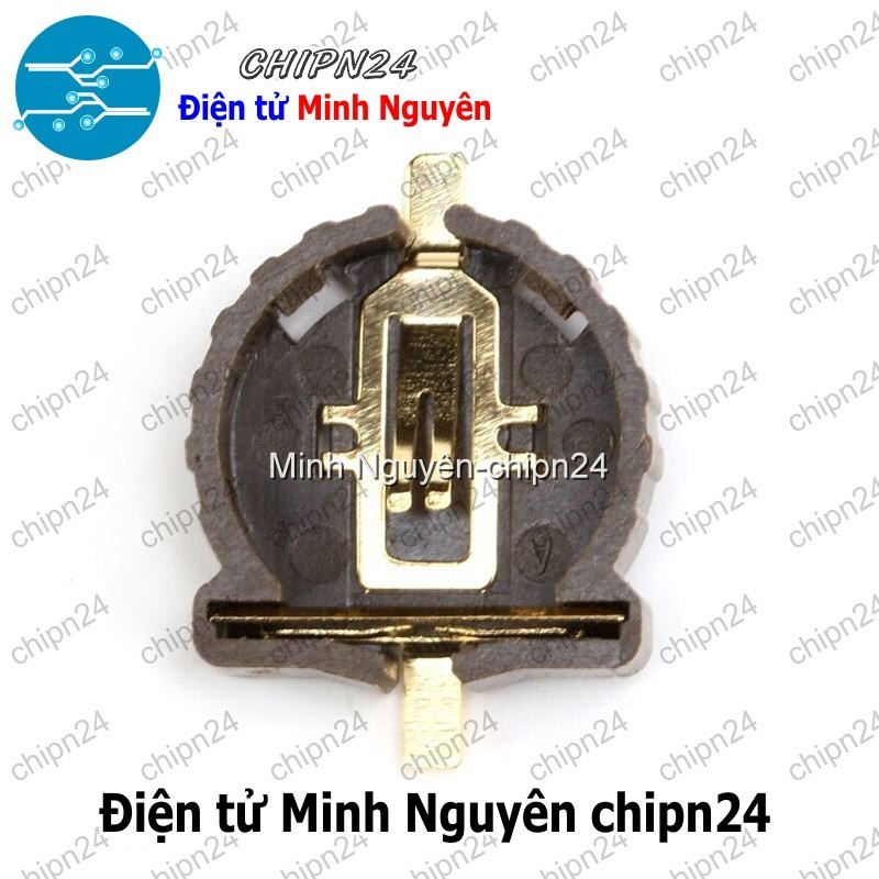 [2 cái] (F138.8) Đế pin CR1220 SMD Dán