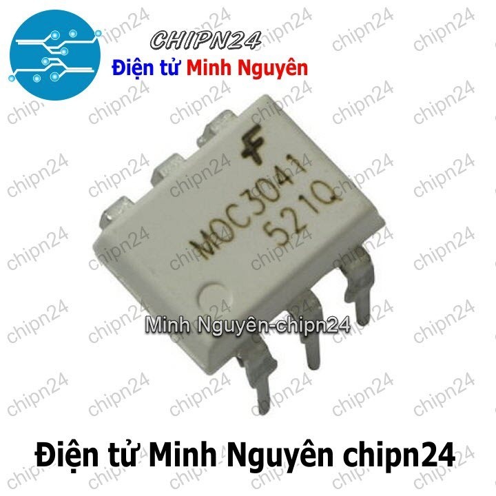 [2 con] (DT) Opto MOC3041 DIP-6 Trắng Hàng Tốt