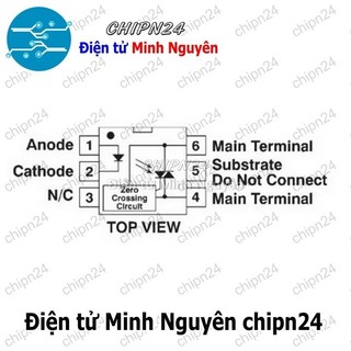 [2 con] (DT) Opto MOC3041 DIP-6 Trắng Hàng Tốt