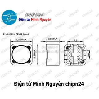 [3 cái] (K220) Cuộn Cảm Dán CD127 100uH [101] [SMD Dán]