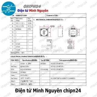 [3 cái] (K220) Cuộn Cảm Dán CD127 100uH [101] [SMD Dán]