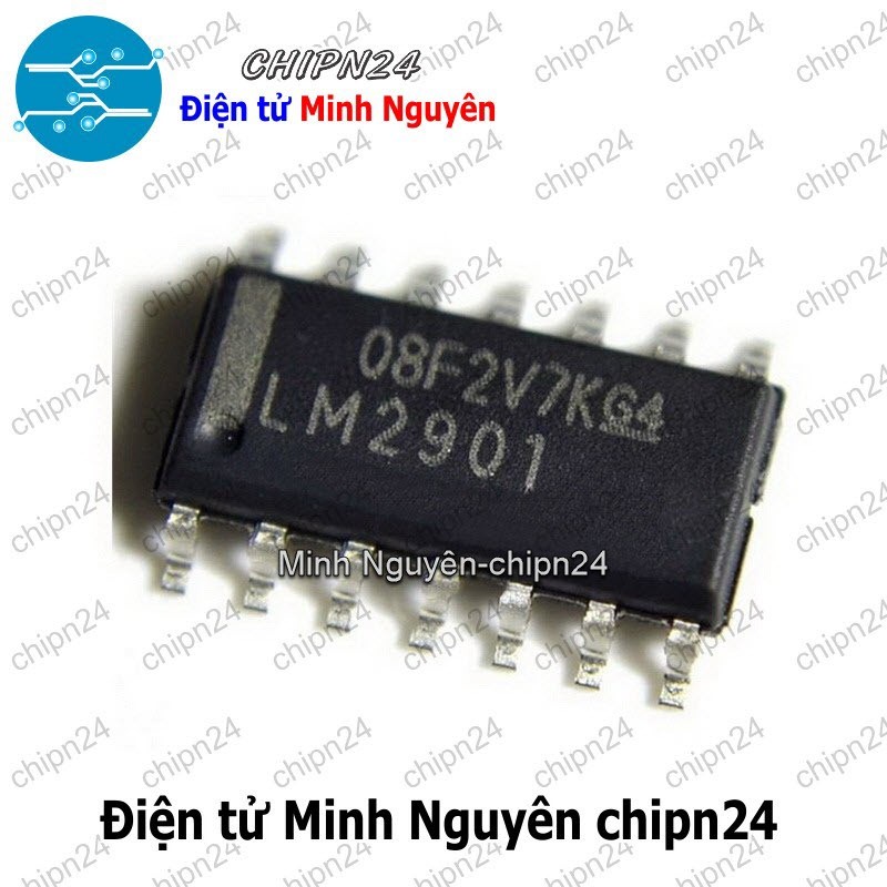 [2 con] (SOP) IC Dán LM2901 SOP-14 (SMD) (LM2901DR 2901)