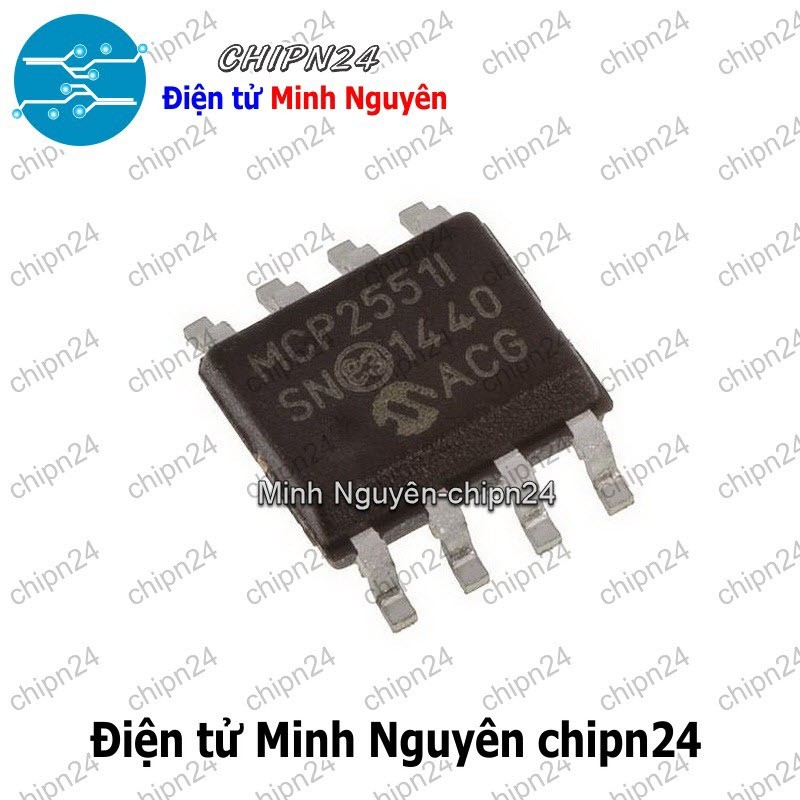 [1 con] (SOP) IC Dán MCP2551 SOP-8 Hàng Tốt (SMD) (MCP2551-I/SN 2551)