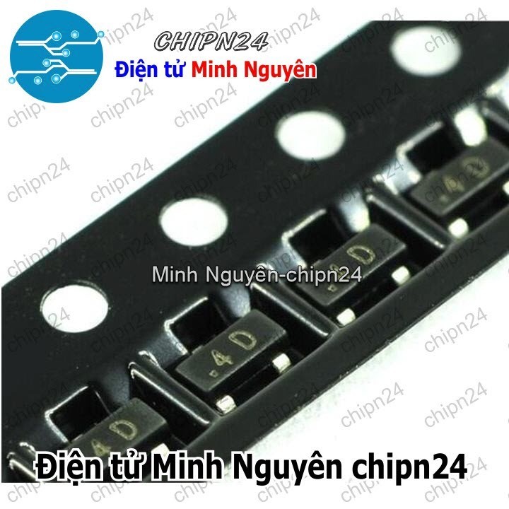 [10 con] (G3.2) Transistor Dán A94 (4D) SOT-23 PNP 300mA 400V (SMD) (KSP94 MMBTA94)