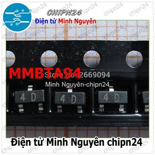 [10 con] (G3.2) Transistor Dán A94 (4D) SOT-23 PNP 300mA 400V (SMD) (KSP94 MMBTA94)