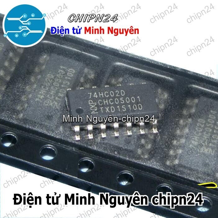 [2 con] (SOP) IC Dán 7402 74HC02 SOP-14 Hàng Tốt (SMD) (IC Cổng NOR (4 Cổng NOR 2 ngõ vào))