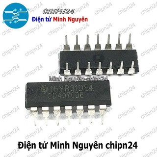 [2 con] (DIP) IC CD4070 DIP-14 (CD4070BE) (IC Cổng EX-OR (4 Cổng EX-OR 2 ngõ vào))