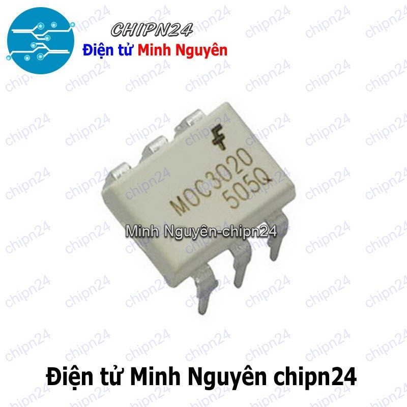 [2 con] (DT) Opto MOC3020 DIP-6 Trắng Hàng Tốt