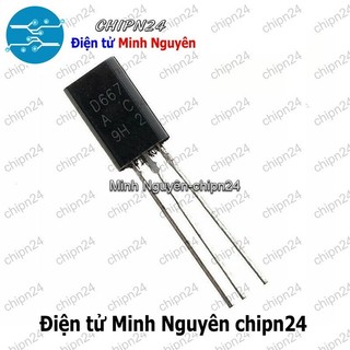 [10 con] (KT1) Transistor D667 TO-92L NPN 1A 80V (2SD667 667)